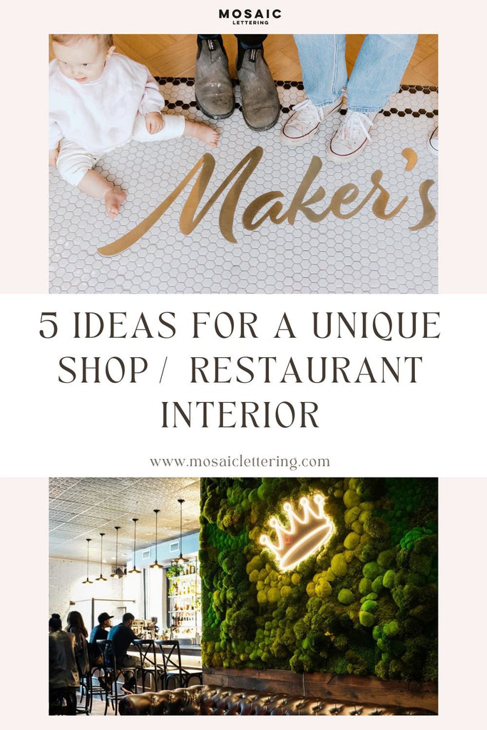 5 ideas for a unique shop interior
