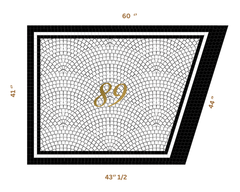 Custom Mosaic with Metallic Letterings ( 89 )