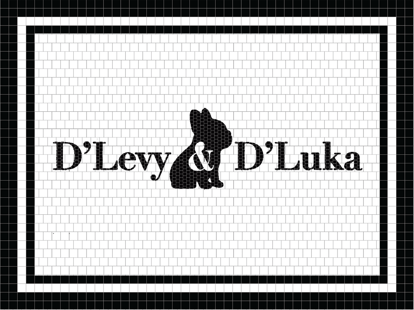 Levy Lettering Custom Mosaic Logo ( D' Levy & D' Luca) – Mosaic Lettering