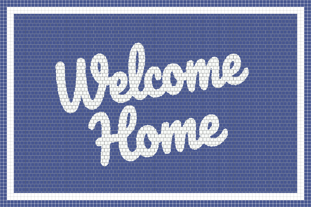 Custom Mosaic (Welcome Home ) – Mosaic Lettering