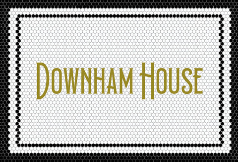 Custom Mosaic with Metallic Letterings ( Downham House )