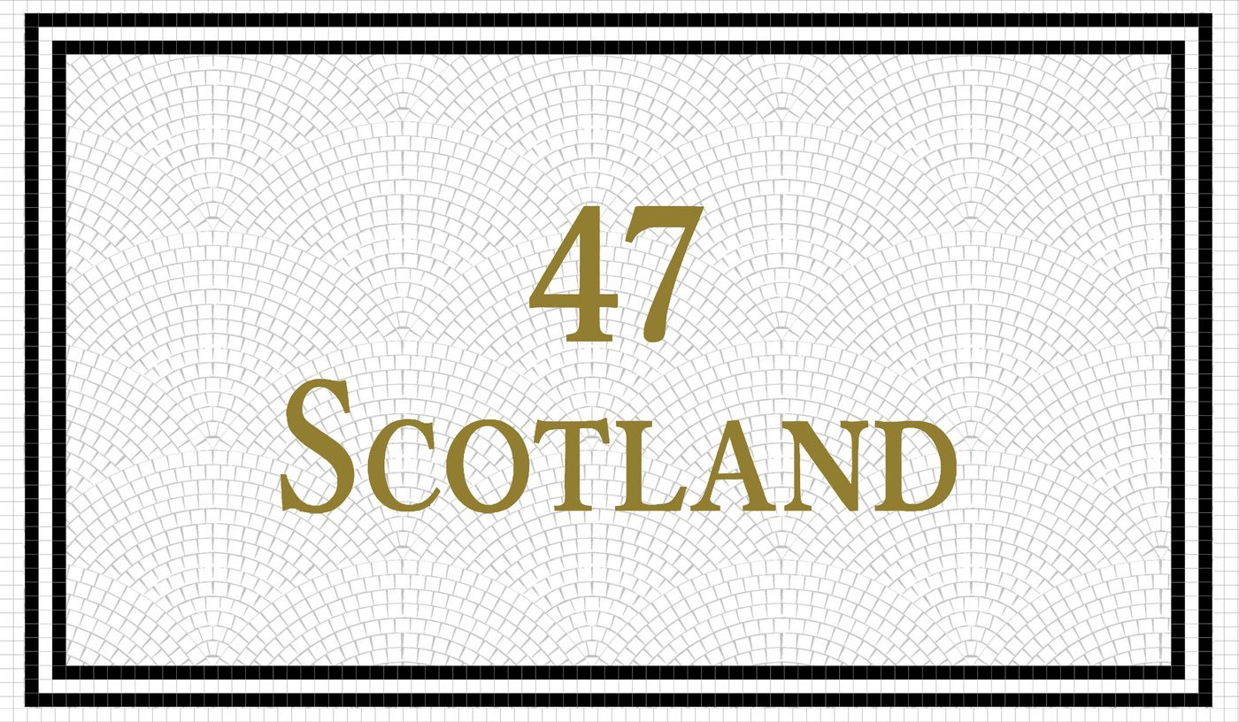 Scotland Names Lettering Custom Mosaic with Metallic Letterings ( 47 Scotland ) – Mosaic Lettering