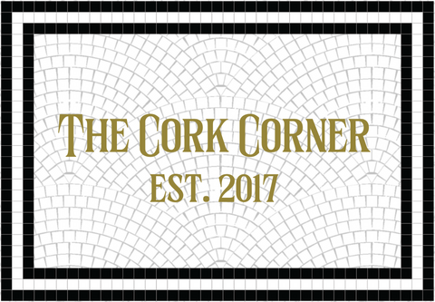 Custom Mosaic with Metallic Letterings (The Cork Corner )
