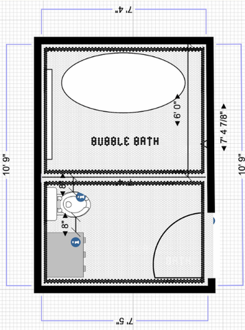 Standard-grid Mosaic (BUBBLE BATH)