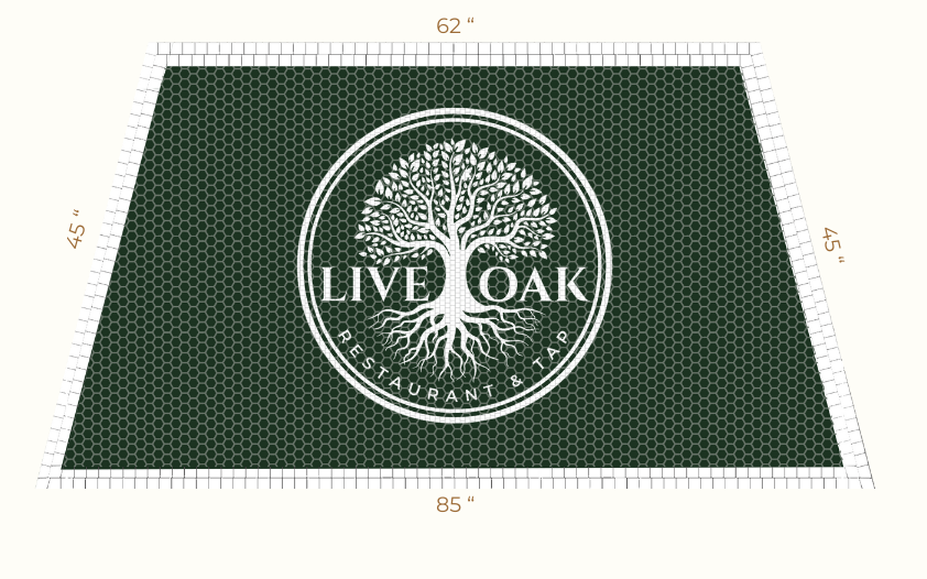 Custom Hand-cut Mosaic ( LIVE OAK ) – Mosaic Lettering