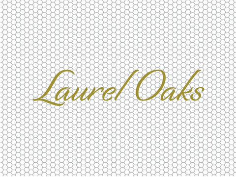 Custom Mosaic with Metallic Letterings ( Laurel Oaks )