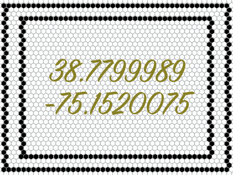 Custom Mosaic with Metallic Letterings ( 38.7799989 -75.1520075 )