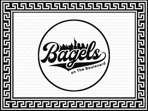 CUSTOM HAND-CUT MOSAIC ( Bagels )