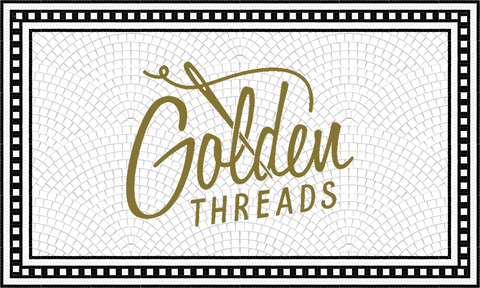 Custom Mosaic with Metallic Logo (Golden Threads) – Mosaic Lettering