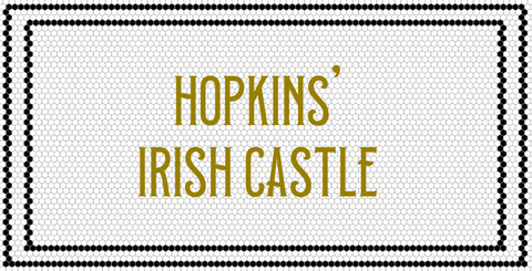 Custom Mosaic with Metallic Letterings  (hopkins’ irish castle)