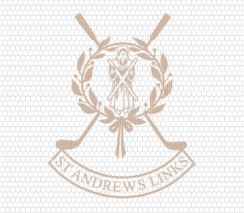 Custom Mosaic with Metallic Logo  ( St. Andrews )