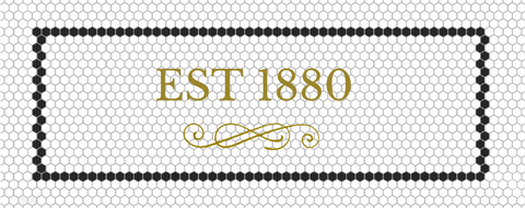 Custom Mosaic with Metallic Letterings ( est 1880 )