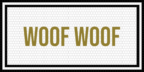 Custom Mosaic with Logo ( woof woof )
