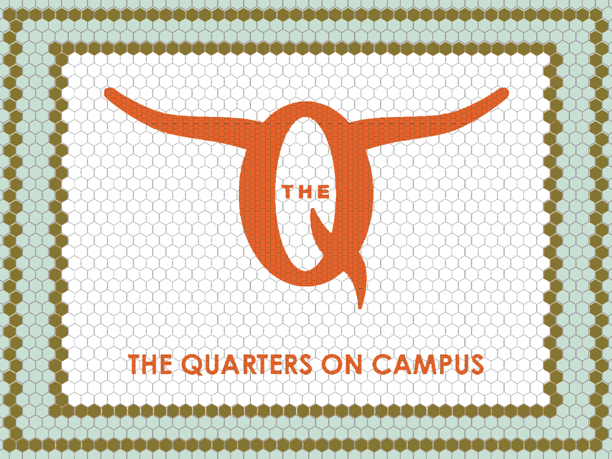 Quarter Sign Lettering Custom Mosaic (The Quarters in Campus) – Mosaic Lettering