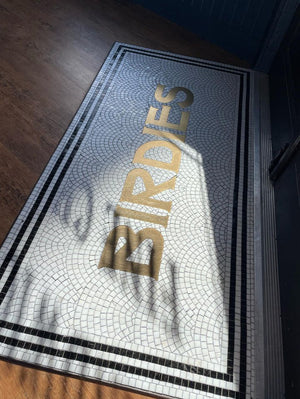 Metal on fan mosaic style 002
