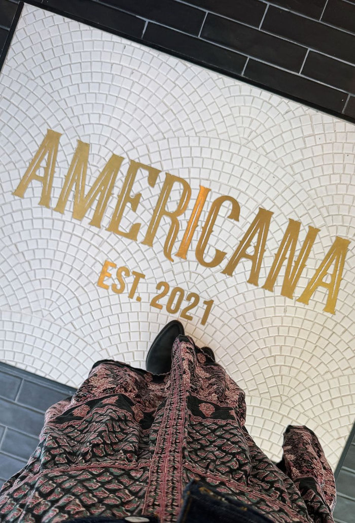 Americana finished mosaic, installed