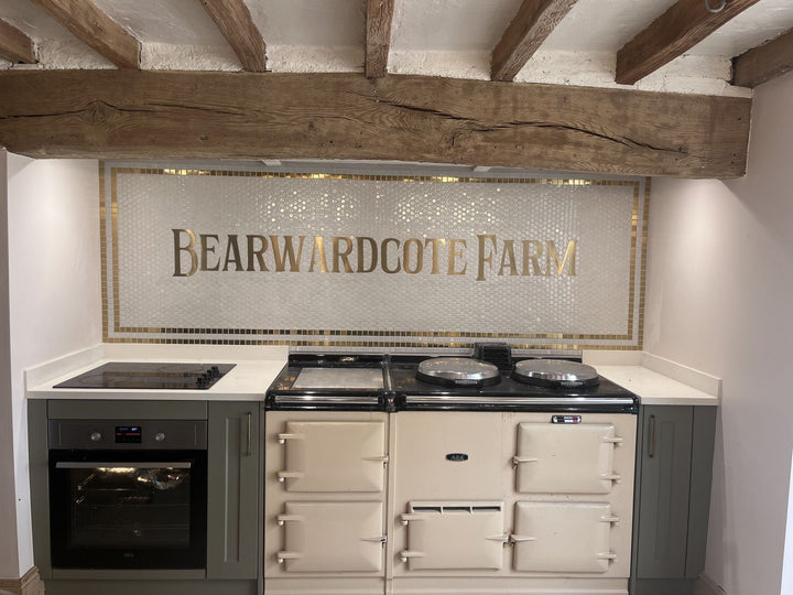 Bearwardcote Farm finished mosaic by Mosaic Lettering