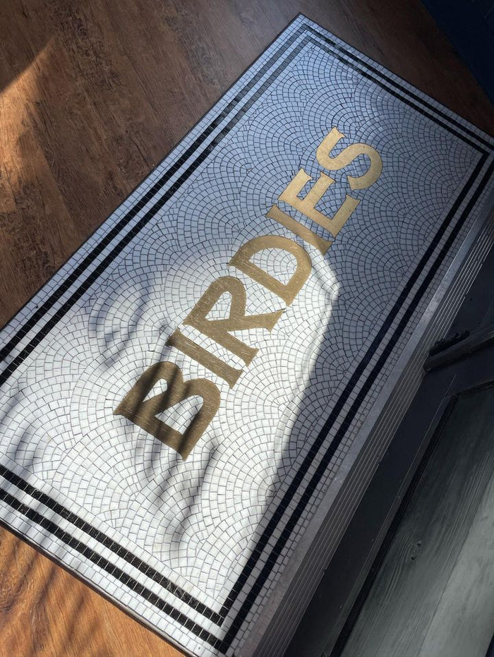 Birdies finished mosaic, installed