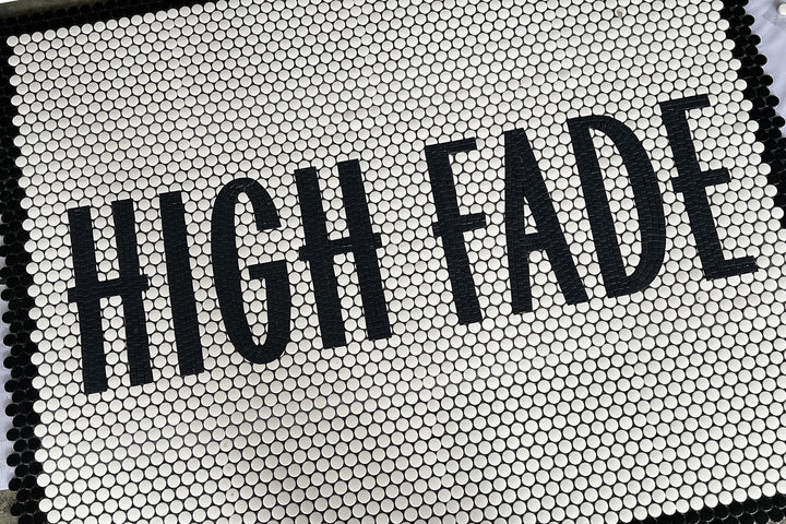 High Fade finished mosaic by Mosaic Lettering