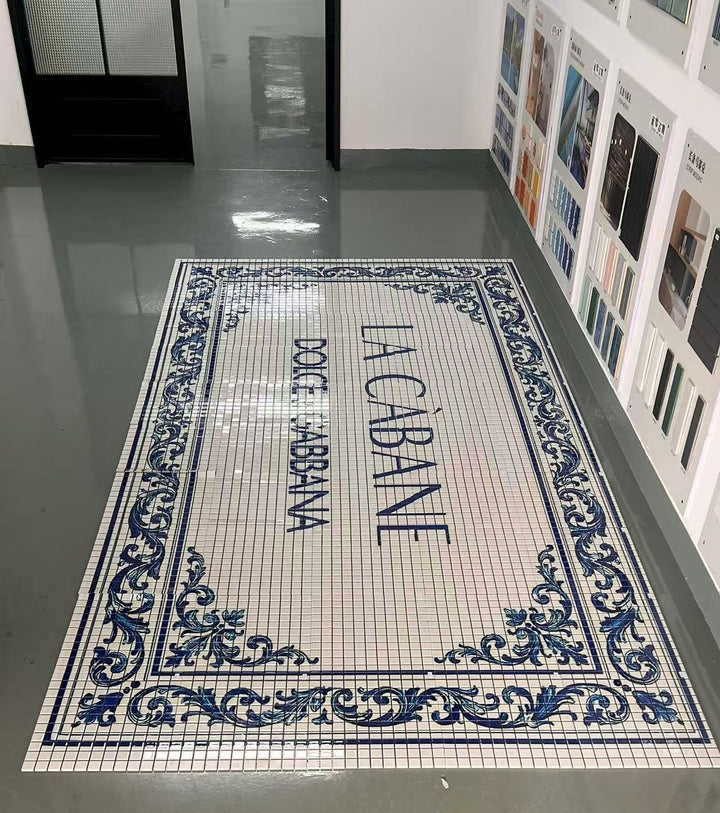 La cabane finished mosaic by Mosaic Lettering