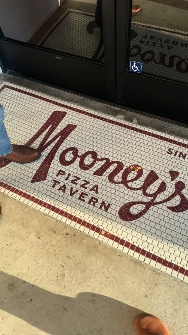 Mooney's finished mosaic by Mosaic Lettering
