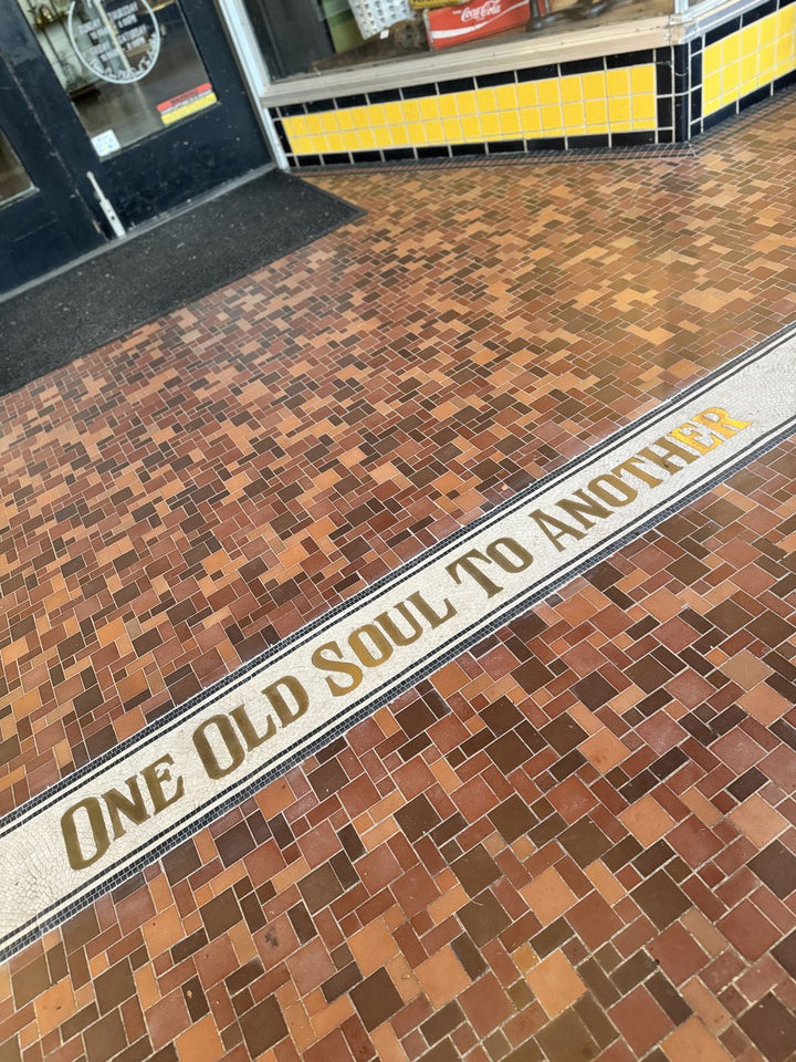 One Old Soul To Another finished mosaic by Mosaic Lettering