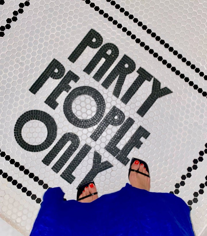 Party people only finished mosaic by Mosaic Lettering