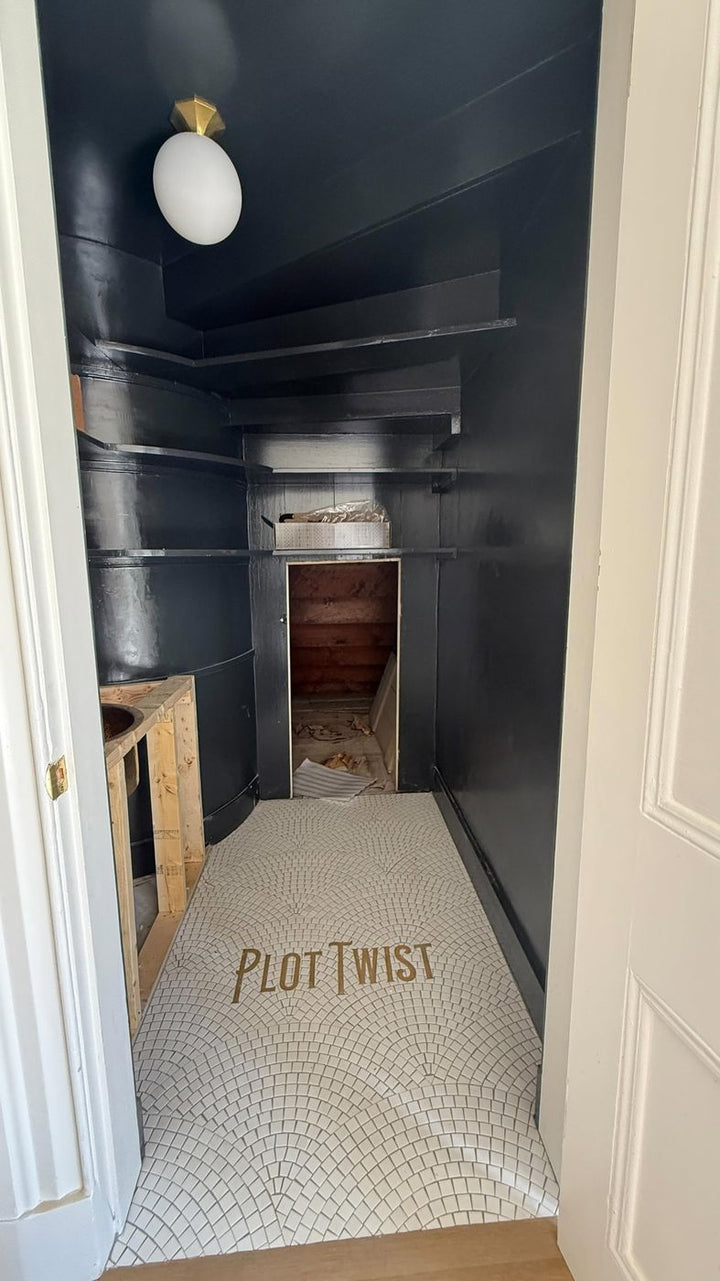 Plot twist finished mosaic by Mosaic Lettering