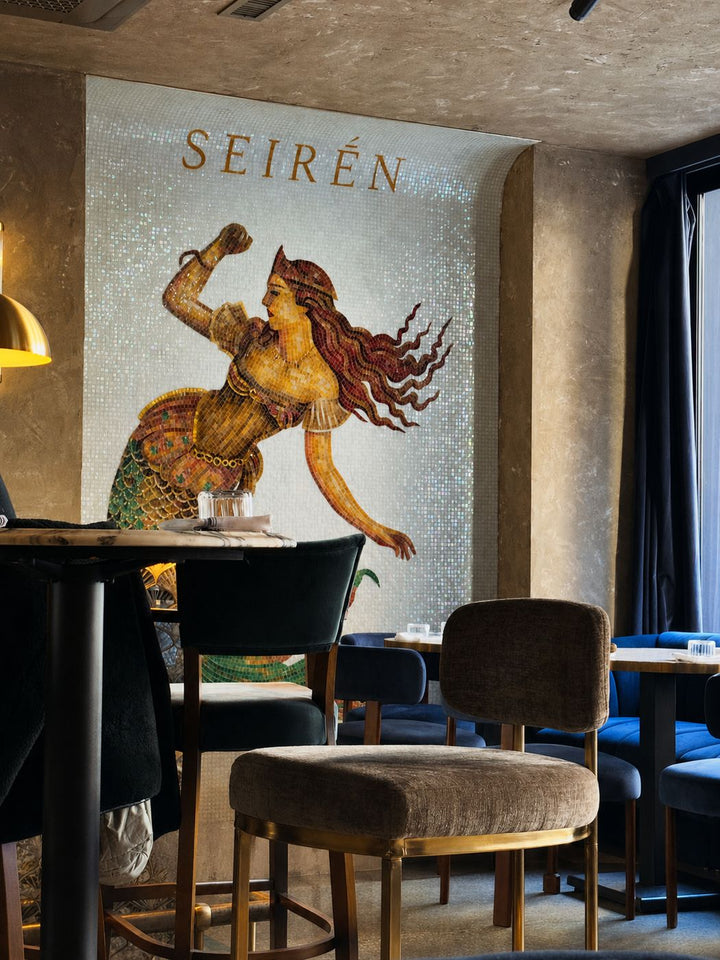 Seiren finished mosaic by Mosaic Lettering
