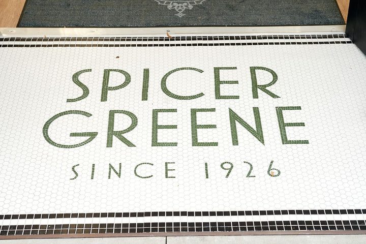 Spicer greene finished mosaic by Mosaic Lettering