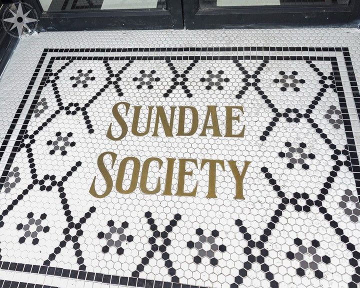 Sundae Society finished mosaic by Mosaic Lettering