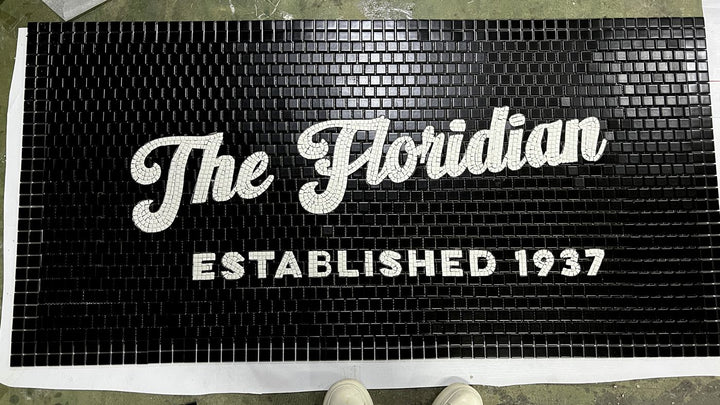 The Floridian finished mosaic by Mosaic Lettering
