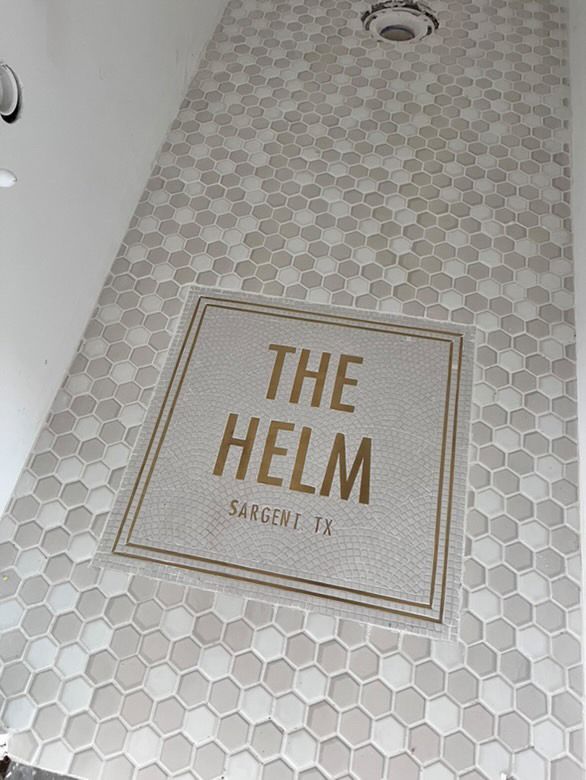 The Helm finished mosaic by Mosaic Lettering