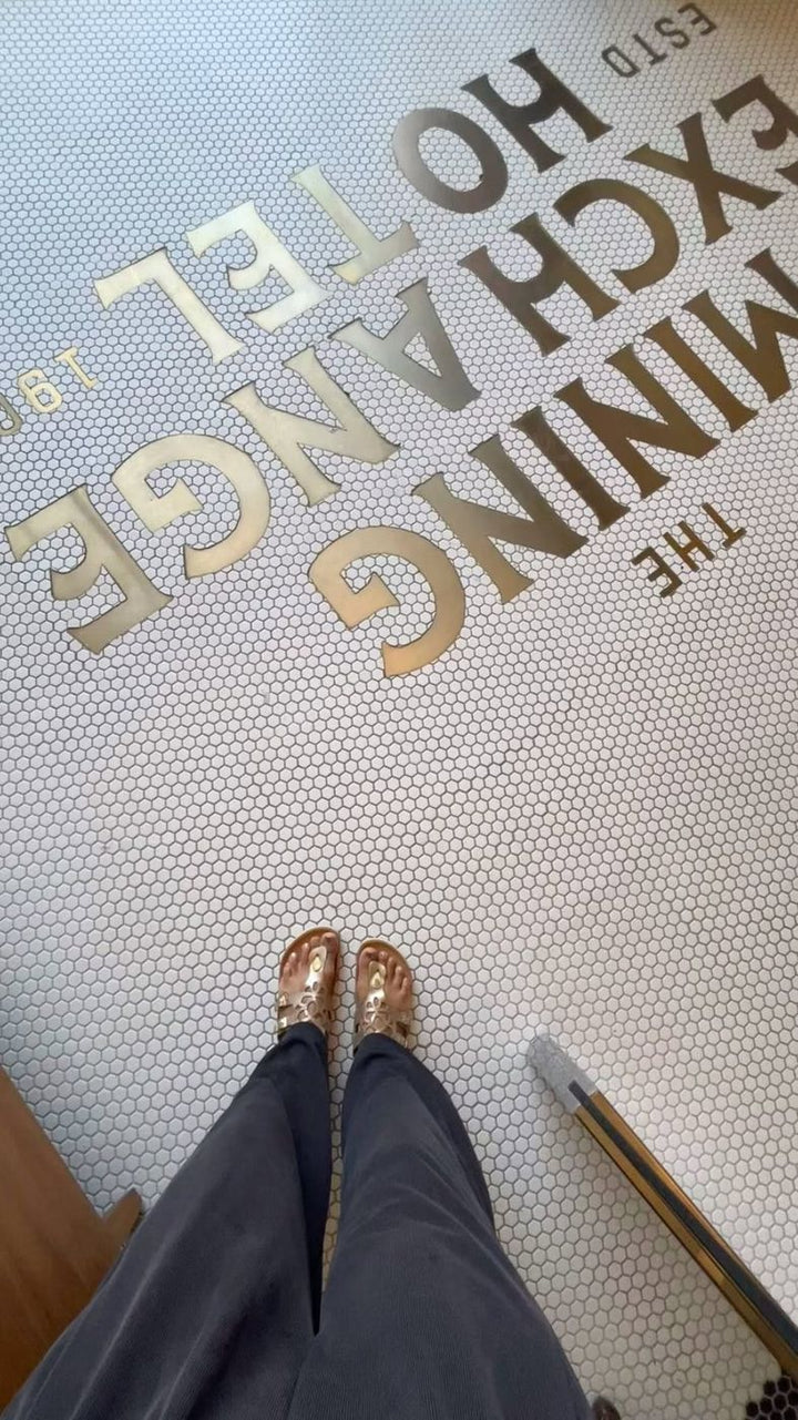 The Mining Exchange finished mosaic by Mosaic Lettering