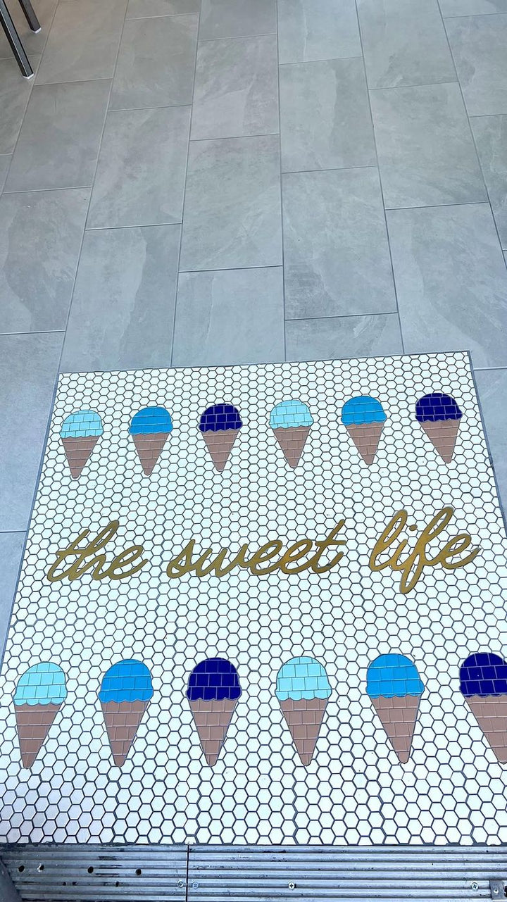 The sweet life finished mosaic by Mosaic Lettering