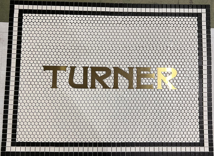 Turner finished mosaic by Mosaic Lettering