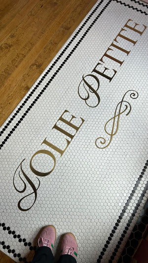 Script on tile mosaic style 005