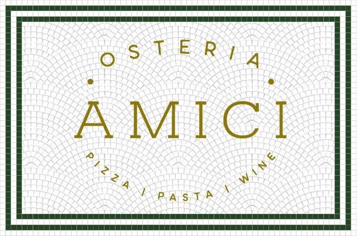 Amici mockup design by Mosaic Lettering