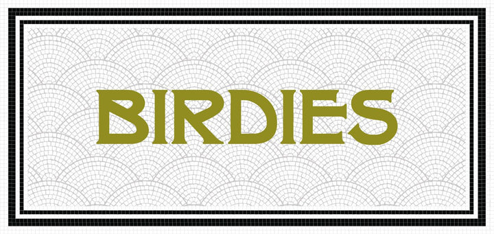 Birdies mockup design by Mosaic Lettering