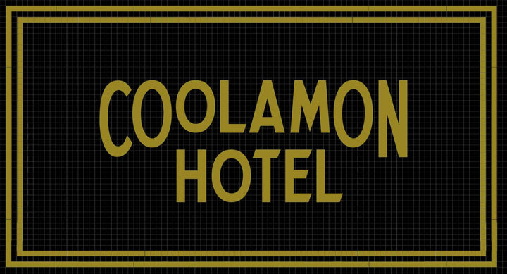 Coolamon Hotel mockup design by Mosaic Lettering
