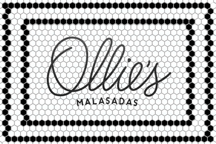 Ollie's Malasadas mockup design by Mosaic Lettering
