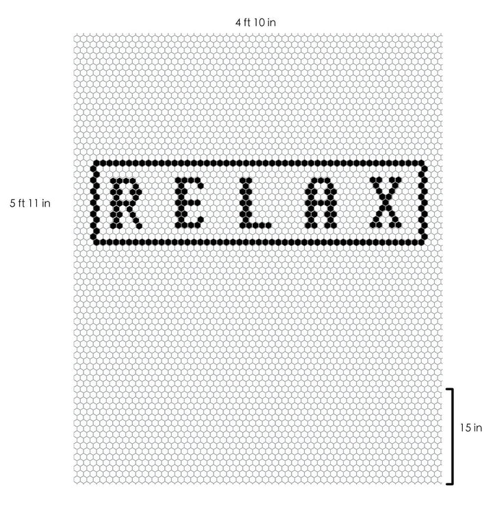 Relax mockup design by Mosaic Lettering