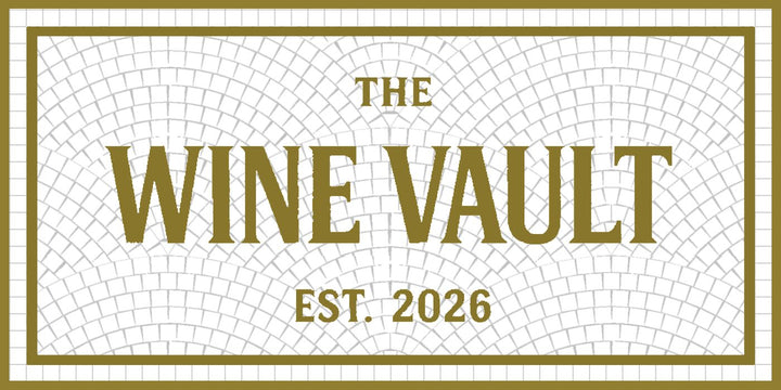 The Wine Vault mockup design by Mosaic Lettering