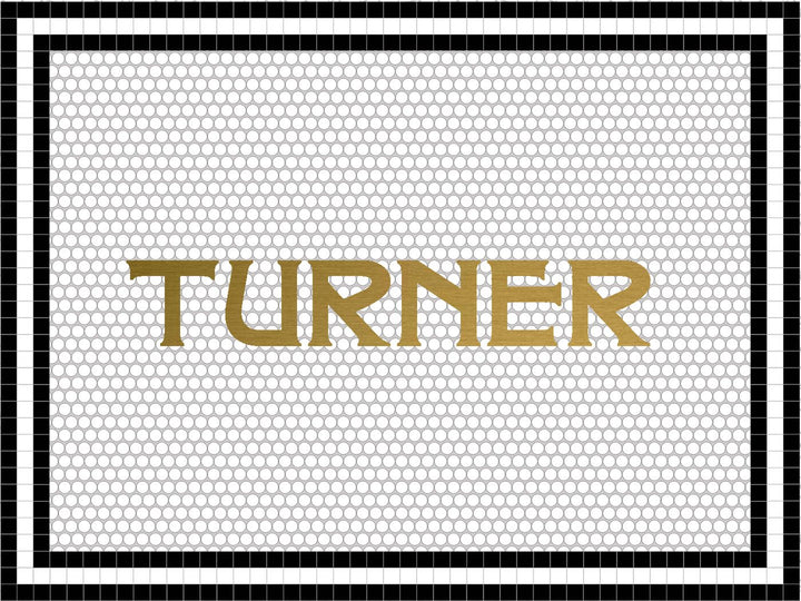 Turner mockup design by Mosaic Lettering