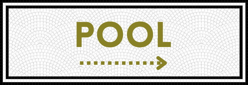 Custom Mosaic with Metallic Lettering (POOL) – Mosaic Lettering