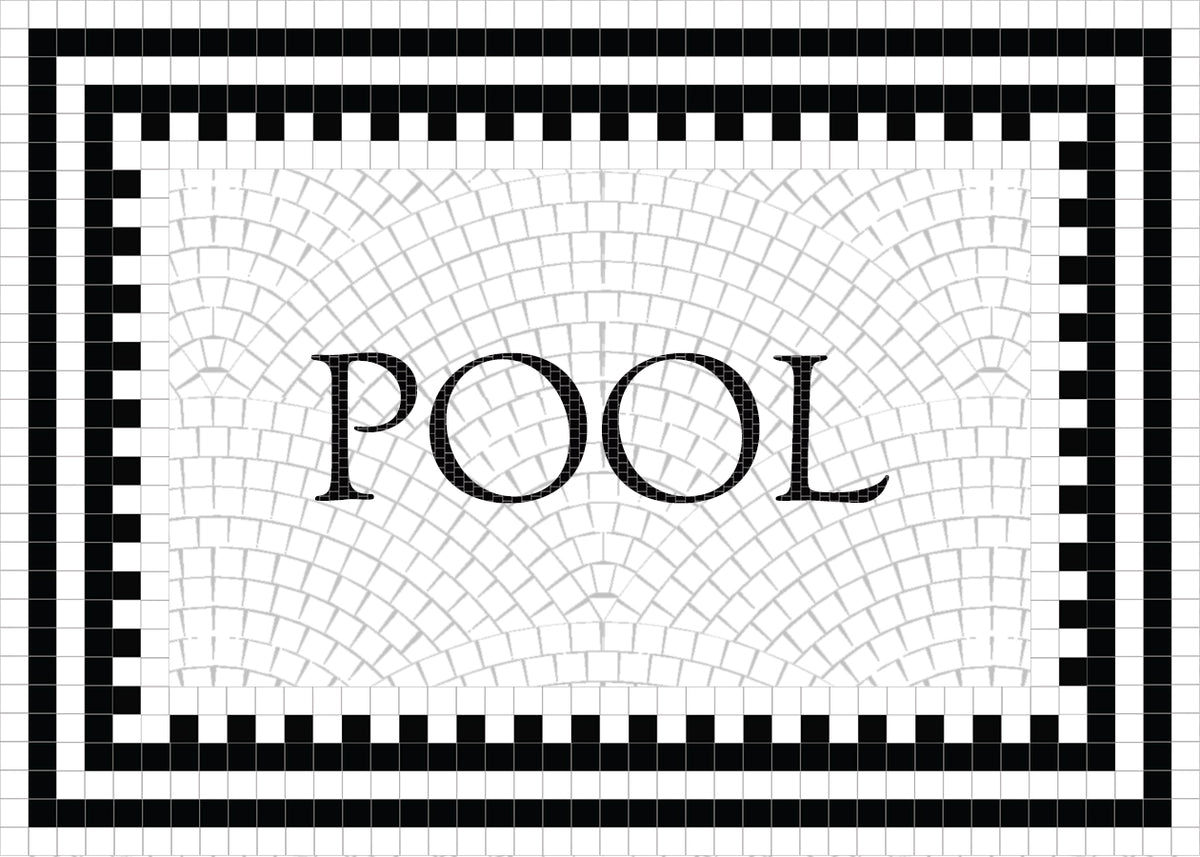 Custom Mosaic (POOL ) – Mosaic Lettering
