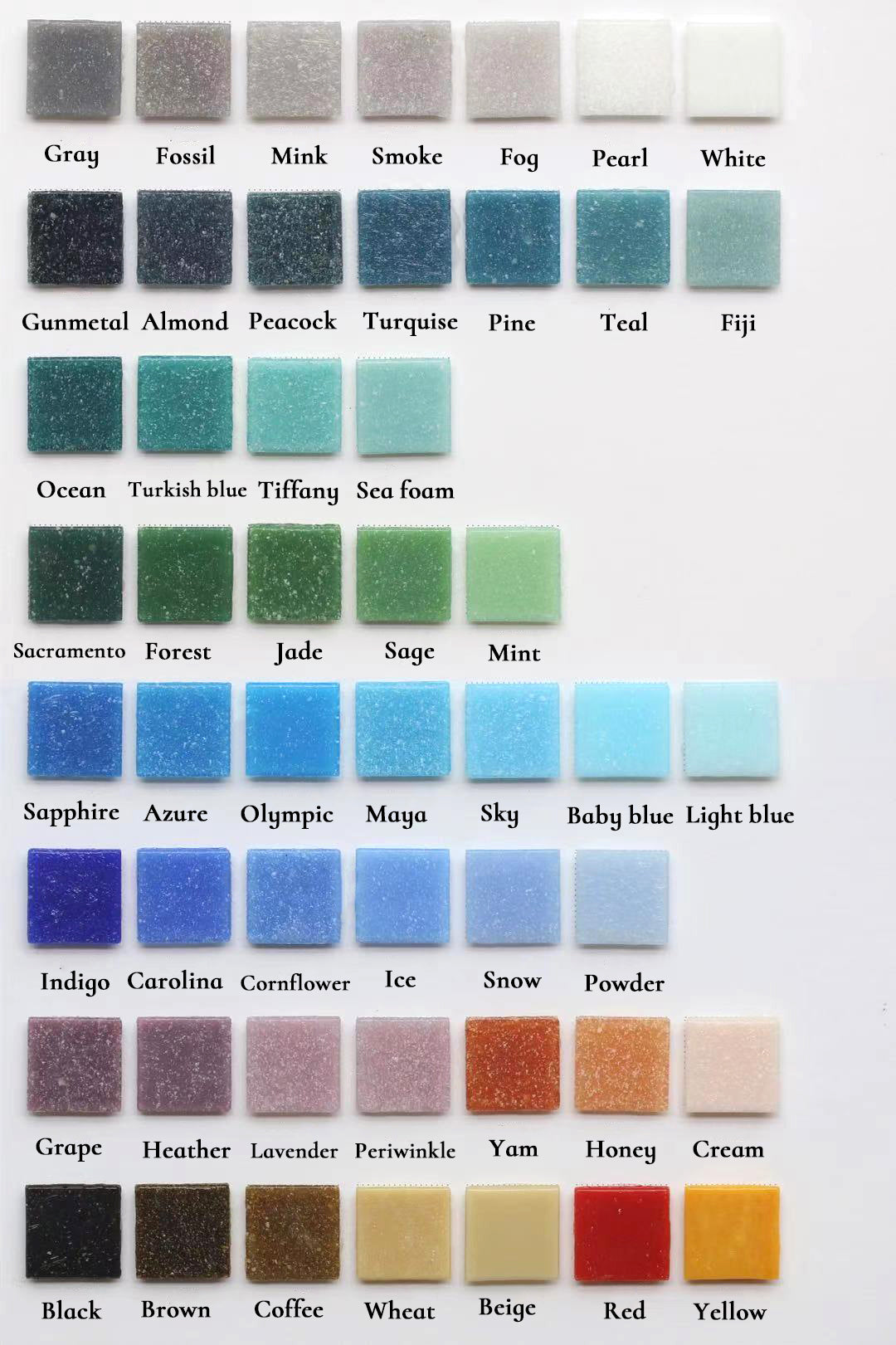 Samples for Hexagon Porcelain and Vitreous Glass